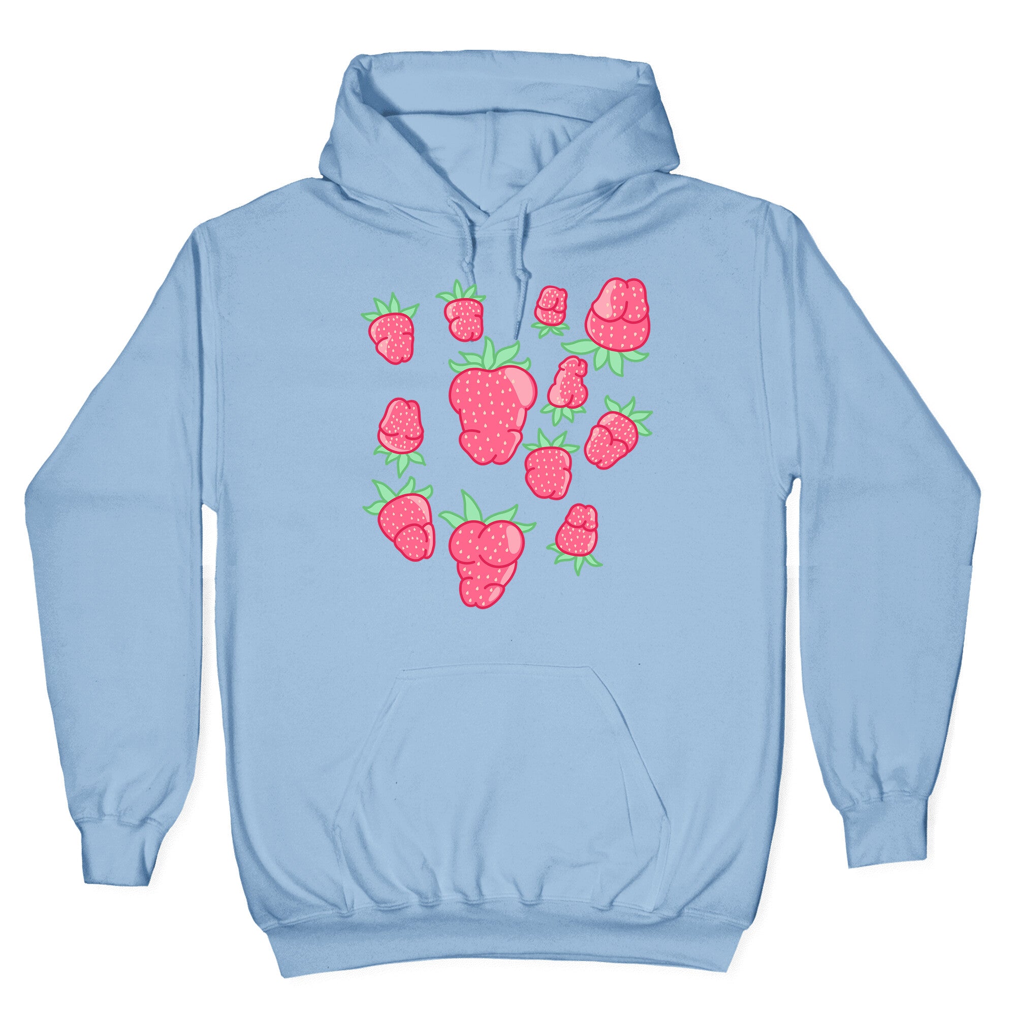 Strawberry Peens Pattern Hoodie